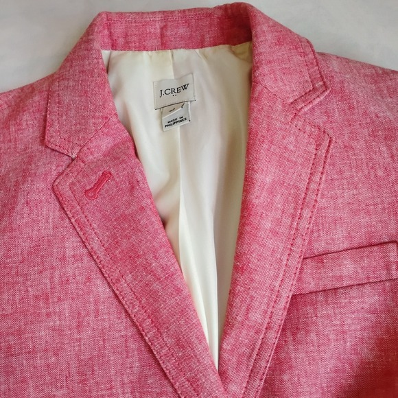 J Crew Blazer 00 Schoolboy Linen Blend Two Button Office‎ Preppy Work Corp - Picture 5 of 16